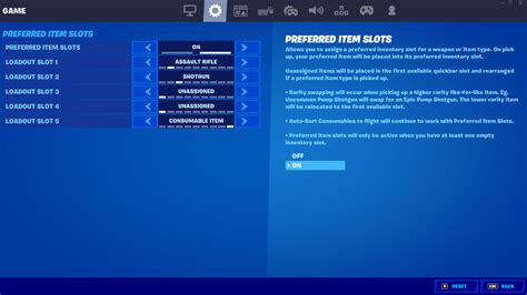 How To Use Preferred Item Slots In Fortnite .